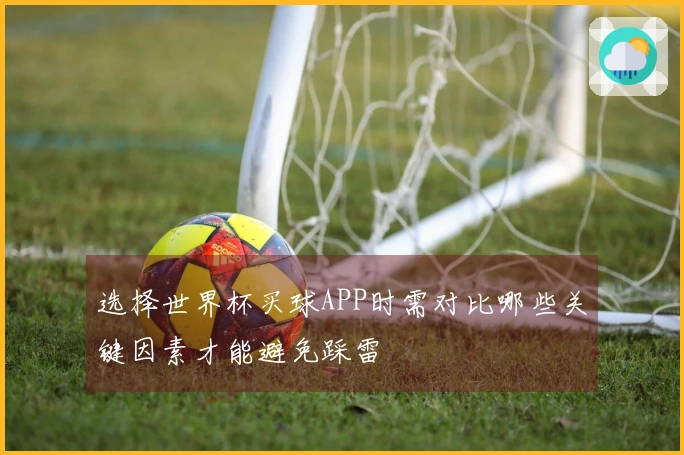 选择世界杯买球APP时需对比哪些关键因素才能避免踩雷