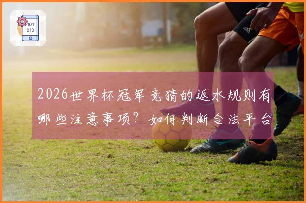 2026世界杯冠军竞猜的返水规则有哪些注意事项？如何判断合法平台？